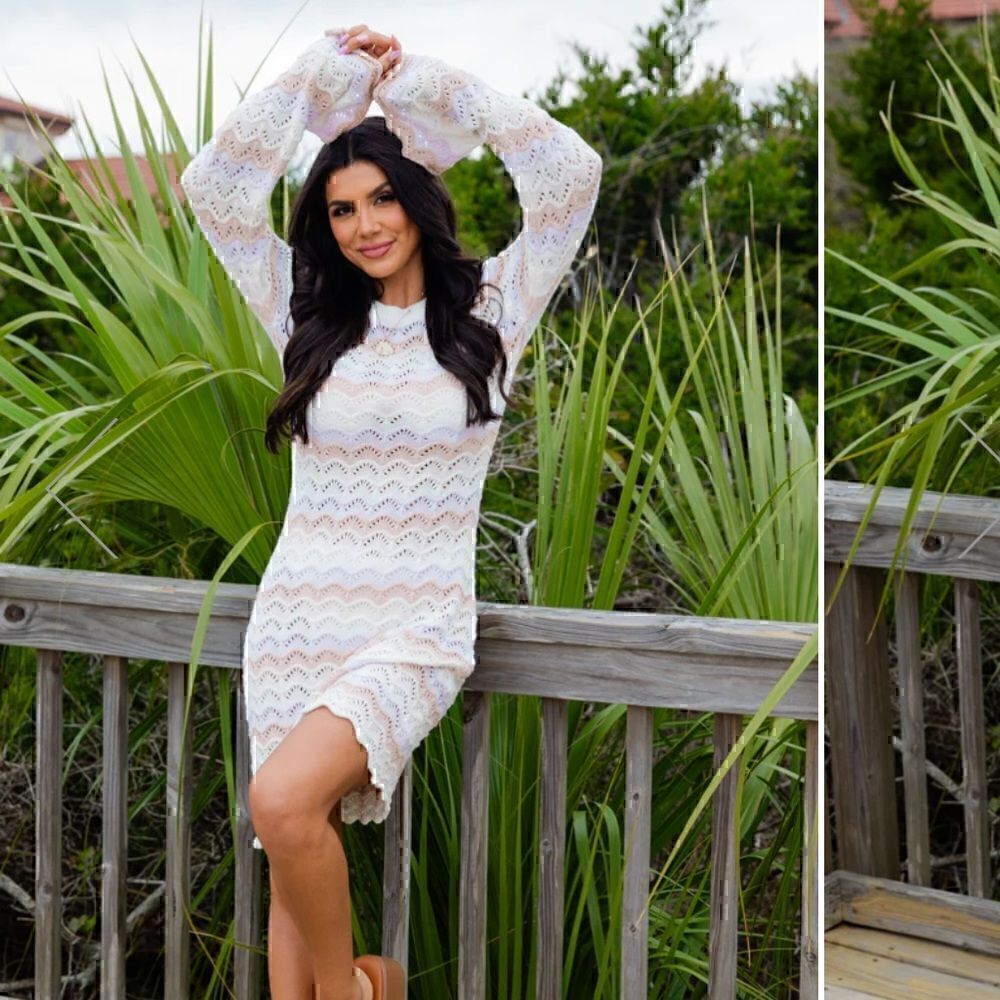 Pink Lily Boutique Crotchet Dress